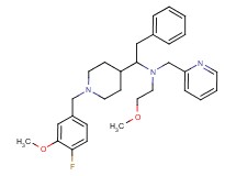 1-[1-(4-fluoro-3-methoxybenzyl)-4-piperidinyl]-N-(2-methoxyethyl)-2-phenyl-N-(2-pyridinylmethyl)ethanamine