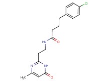 4-(4-chlorophenyl)-N-[2-(4-methyl-6-oxo-1,6-dihydro-2-pyrimidinyl)ethyl]butanamide