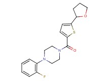 1-(2-fluorophenyl)-4-{[5-(tetrahydro-2-furanyl)-2-thienyl]carbonyl}piperazine