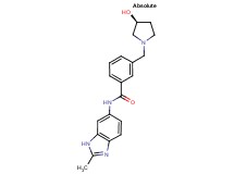3-{[(3S)-3-hydroxypyrrolidin-1-yl]methyl}-N-(2-methyl-1H-benzimidazol-6-yl)benzamide
