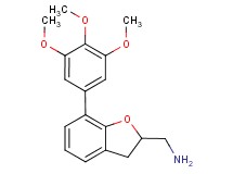 1-[7-(3,4,5-trimethoxyphenyl)-2,3-dihydro-1-benzofuran-2-yl]methanamine