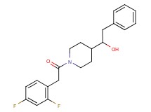 1-{1-[(2,4-difluorophenyl)acetyl]-4-piperidinyl}-2-phenylethanol