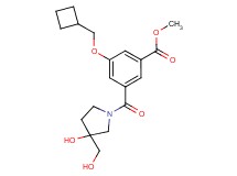 methyl 3-(cyclobutylmethoxy)-5-{[3-hydroxy-3-(hydroxymethyl)-1-pyrrolidinyl]carbonyl}benzoate