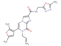 7-allyl-6-(2,5-dimethyl-3-furyl)-N-[(5-methyl-1,3,4-oxadiazol-2-yl)methyl]-8-oxo-7,8-dihydroimidazo[1,2-a]pyrazine-2-carboxamide