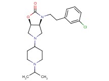 (3aS*,6aR*)-3-[2-(3-chlorophenyl)ethyl]-5-(1-isopropyl-4-piperidinyl)hexahydro-2H-pyrrolo[3,4-d][1,3]oxazol-2-one
