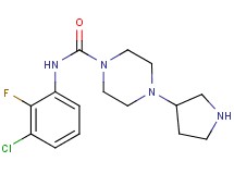 N-(3-chloro-2-fluorophenyl)-4-(3-pyrrolidinyl)-1-piperazinecarboxamide dihydrochloride