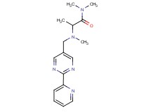 N~1~,N~1~,N~2~-trimethyl-N~2~-[(2-pyridin-2-ylpyrimidin-5-yl)methyl]alaninamide