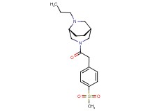 (1R*,5R*)-3-{[4-(methylsulfonyl)phenyl]acetyl}-6-propyl-3,6-diazabicyclo[3.2.2]nonane