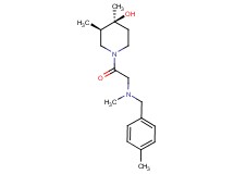 (3R*,4S*)-3,4-dimethyl-1-[N-methyl-N-(4-methylbenzyl)glycyl]-4-piperidinol