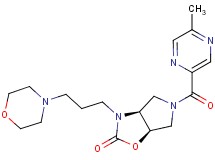 (3aS*,6aR*)-5-[(5-methylpyrazin-2-yl)carbonyl]-3-(3-morpholin-4-ylpropyl)hexahydro-2H-pyrrolo[3,4-d][1,3]oxazol-2-one