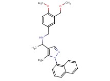 N-[4-methoxy-3-(methoxymethyl)benzyl]-1-[5-methyl-1-(1-naphthyl)-1H-pyrazol-4-yl]ethanamine