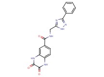 2,3-dioxo-N-[(3-phenyl-1H-1,2,4-triazol-5-yl)methyl]-1,2,3,4-tetrahydroquinoxaline-6-carboxamide