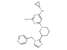 N~4~-cyclopropyl-6-{3-[1-(pyridin-4-ylmethyl)-1H-imidazol-2-yl]piperidin-1-yl}pyrimidine-2,4-diamine