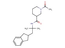 1-acetyl-N-[2-(2,3-dihydro-1H-inden-2-yl)-1,1-dimethylethyl]-3-piperidinecarboxamide