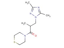 4-[3-(3,5-dimethyl-1H-1,2,4-triazol-1-yl)-2-methylpropanoyl]thiomorpholine trifluoroacetate