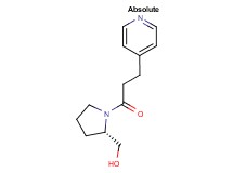 {(2S)-1-[3-(4-pyridinyl)propanoyl]-2-pyrrolidinyl}methanol trifluoroacetate (salt)