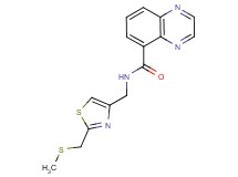 N-({2-[(methylthio)methyl]-1,3-thiazol-4-yl}methyl)quinoxaline-5-carboxamide