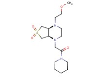 (4aR*,7aS*)-1-(2-methoxyethyl)-4-(2-oxo-2-piperidin-1-ylethyl)octahydrothieno[3,4-b]pyrazine 6,6-dioxide