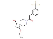 (1R*,3S*)-3-ethoxy-7-{[3-(trifluoromethyl)phenyl]acetyl}-7-azaspiro[3.5]nonan-1-ol