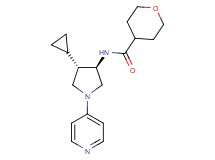 N-[rel-(3R,4S)-4-cyclopropyl-1-(4-pyridinyl)-3-pyrrolidinyl]tetrahydro-2H-pyran-4-carboxamide hydrochloride