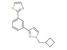2-{3-[1-(cyclobutylmethyl)-1H-pyrazol-3-yl]phenyl}-1,3-thiazole