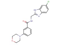 N-[(6-chloro-1H-benzimidazol-2-yl)methyl]-3-morpholin-4-ylbenzamide