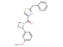 2-benzyl-4-{[2-(3-methoxyphenyl)-1-azetidinyl]carbonyl}-1,3-thiazole