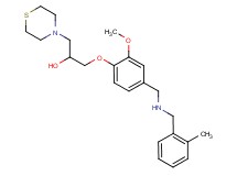1-(2-methoxy-4-{[(2-methylbenzyl)amino]methyl}phenoxy)-3-(4-thiomorpholinyl)-2-propanol