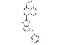 5-(4-methoxy-1-naphthyl)-1-(pyridin-3-ylmethyl)-1,4-dihydroimidazo[4,5-c]pyrazole
