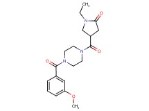 1-ethyl-4-{[4-(3-methoxybenzoyl)-1-piperazinyl]carbonyl}-2-pyrrolidinone
