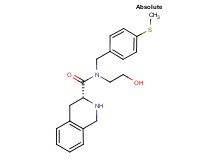 (3R)-N-(2-hydroxyethyl)-N-[4-(methylthio)benzyl]-1,2,3,4-tetrahydroisoquinoline-3-carboxamide