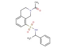 2-acetyl-N-(1-phenylethyl)-1,2,3,4-tetrahydroisoquinoline-8-sulfonamide