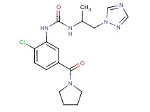 N-[2-chloro-5-(pyrrolidin-1-ylcarbonyl)phenyl]-N'-[1-methyl-2-(1H-1,2,4-triazol-1-yl)ethyl]urea