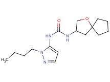 N-(1-butyl-1H-pyrazol-5-yl)-N'-1-oxaspiro[4.4]non-3-ylurea