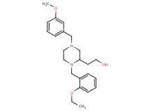 2-[1-(2-ethoxybenzyl)-4-(3-methoxybenzyl)-2-piperazinyl]ethanol