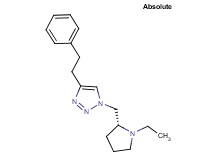 1-{[(2R)-1-ethylpyrrolidin-2-yl]methyl}-4-(2-phenylethyl)-1H-1,2,3-triazole