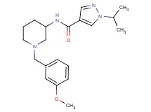 1-isopropyl-N-[1-(3-methoxybenzyl)-3-piperidinyl]-1H-pyrazole-4-carboxamide