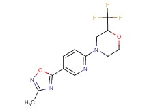 4-[5-(3-methyl-1,2,4-oxadiazol-5-yl)pyridin-2-yl]-2-(trifluoromethyl)morpholine