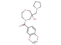 4-(3,4-dimethoxybenzoyl)-6-(pyrrolidin-1-ylmethyl)-1,4-oxazepan-6-ol