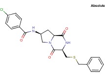 N-{(3R,7S,8aS)-3-[(benzylthio)methyl]-1,4-dioxooctahydropyrrolo[1,2-a]pyrazin-7-yl}-4-chlorobenzamide