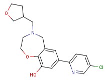 7-(5-chloropyridin-2-yl)-4-(tetrahydrofuran-3-ylmethyl)-2,3,4,5-tetrahydro-1,4-benzoxazepin-9-ol