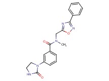 N-methyl-3-(2-oxo-1-imidazolidinyl)-N-[(3-phenyl-1,2,4-oxadiazol-5-yl)methyl]benzamide