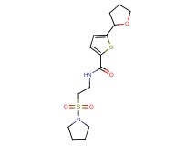 N-[2-(1-pyrrolidinylsulfonyl)ethyl]-5-(tetrahydro-2-furanyl)-2-thiophenecarboxamide