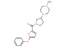 1-methyl-4-[1-(5-phenoxy-2-furoyl)pyrrolidin-3-yl]piperazine