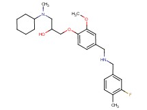 1-[cyclohexyl(methyl)amino]-3-(4-{[(3-fluoro-4-methylbenzyl)amino]methyl}-2-methoxyphenoxy)-2-propanol