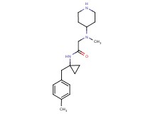 N~2~-methyl-N~1~-[1-(4-methylbenzyl)cyclopropyl]-N~2~-piperidin-4-ylglycinamide