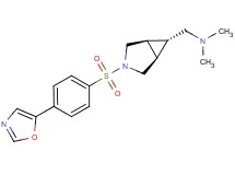 N,N-dimethyl-1-((1R*,5S*,6r)-3-{[4-(1,3-oxazol-5-yl)phenyl]sulfonyl}-3-azabicyclo[3.1.0]hex-6-yl)methanamine