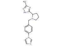 5-{1-[4-(1H-imidazol-1-yl)benzyl]pyrrolidin-2-yl}-3-methyl-1H-1,2,4-triazole