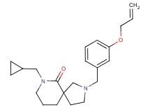 2-[3-(allyloxy)benzyl]-7-(cyclopropylmethyl)-2,7-diazaspiro[4.5]decan-6-one