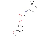 1-(3-methoxyphenoxy)-3-{[1-methyl-2-(1-methylcyclopropyl)ethyl]amino}-2-propanol